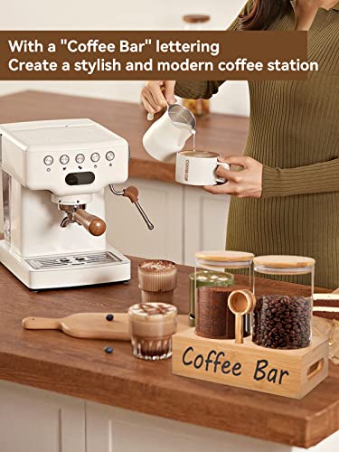 A Modern, Minimalist Home Coffee Bar , Featuring a Sleek Espresso