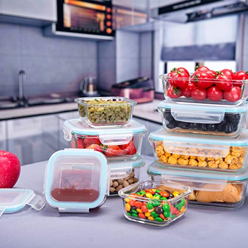Glass Food Storage Containers With Lids-Glass Meal Prep Containers