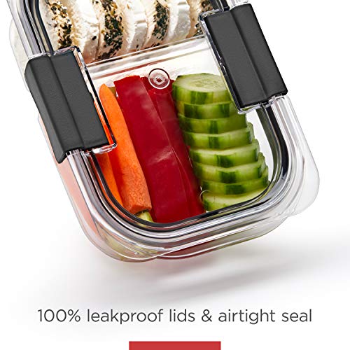 Rubbermaid Brilliance 10 Piece 2 Compartment Meal Prep Food Storage  Containers, 2.85 Cup - AliExpress