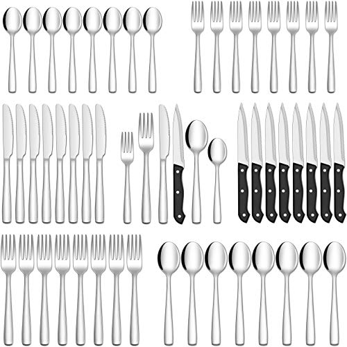 Check out HIWARE 48-Piece Silverware Set with Steak Knives for 8, Stainless Steel Flatware Cutlery Set For Home Kitchen Restaurant Hotel, Kitchen Utensils Set, Mirror Polished, Dishwasher Safe at https://homemaderecipes.com/product/hiware-48-piece-silverware-set-with-steak-knives-for-8-stainless-steel-flatware-cutlery-set-for-home-kitchen-restaurant-hotel-kitchen-utensils-set-mirror-polished-dishwasher-safe/