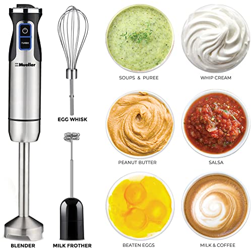 Check out Mueller Ultra-Stick 500 Watt 9-Speed Immersion Multi-Purpose Hand Blender Heavy Duty Copper Motor Brushed 304 Stainless Steel With Whisk, Milk Frother Attachments at https://homemaderecipes.com/product/mueller-ultra-stick-500-watt-9-speed-immersion-multi-purpose-hand-blender-heavy-duty-copper-motor-brushed-304-stainless-steel-with-whisk-milk-frother-attachments/