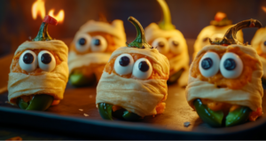 Mummy Jalapeño Poppers: Cheesy, Spicy Treats for Your Halloween Party