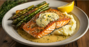 Herb-Crusted Salmon with a Zesty Lemon Butter Twist