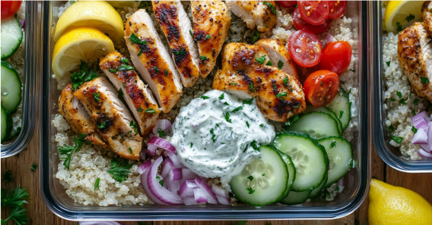 Greek Chicken Meal Prep Bowls for Fresh, Satisfying Lunches On-the-Go