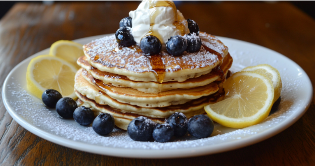 Blueberry Lemon Ricotta Pancakes : A Sweet, Citrusy Breakfast Treat