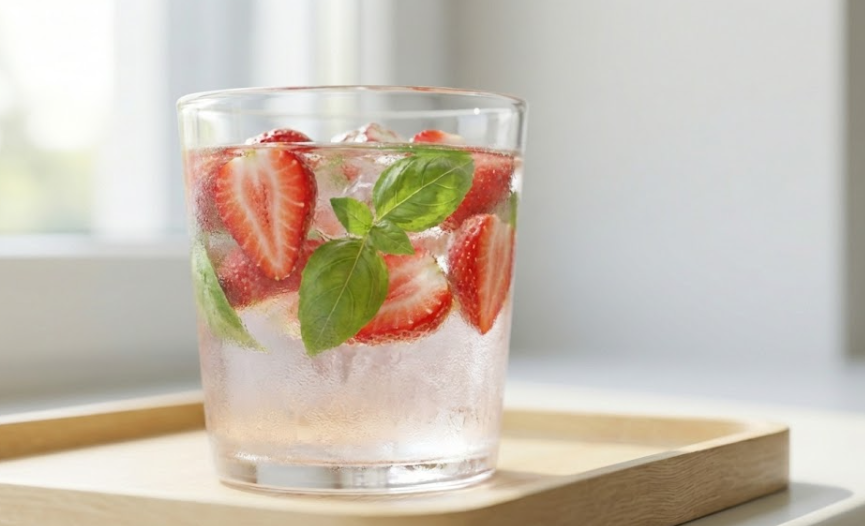 infused water strawberry