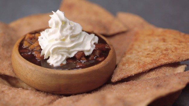 Apple Pie Salsa Plated