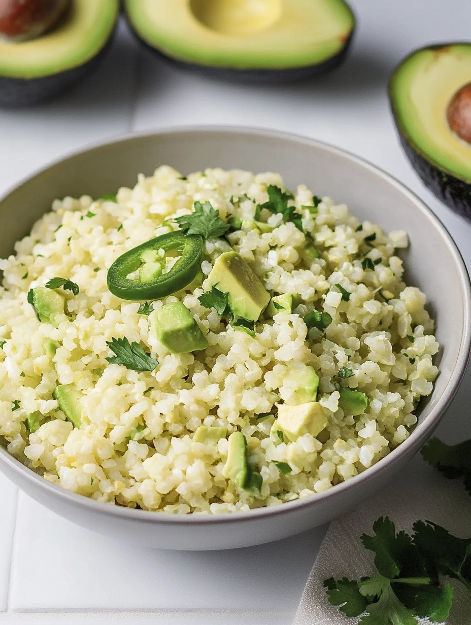 Creamy Avocado Cauliflower Rice