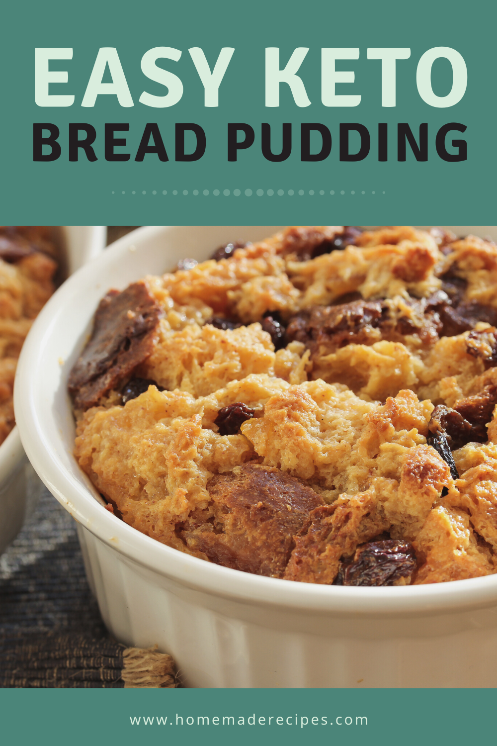 placard | Keto Bread Pudding Recipe