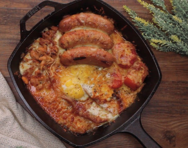 One-Pan English Breakfast Plated