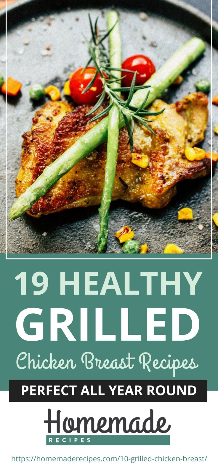 Pinterest Placard | 19 Healthy Grilled Chicken Breast Recipes Perfect All Year Round