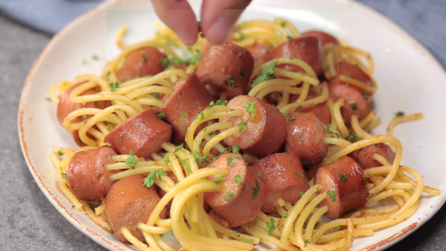 threaded spaghetti hot dog bites threaded spaghetti hot dog bites