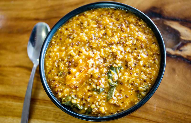 gluten free soup quinoa some herbs | vegan vegetable soup