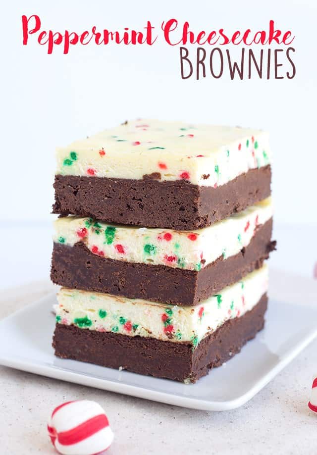 Peppermint Cheesecake Brownie | 17 Christmas Brownie Recipes You Can Give As Presents