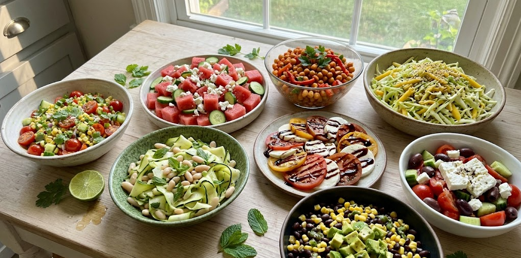8 Fresh No-Cook Summer Salad Recipes That Beat the Heat in 15 Minutes