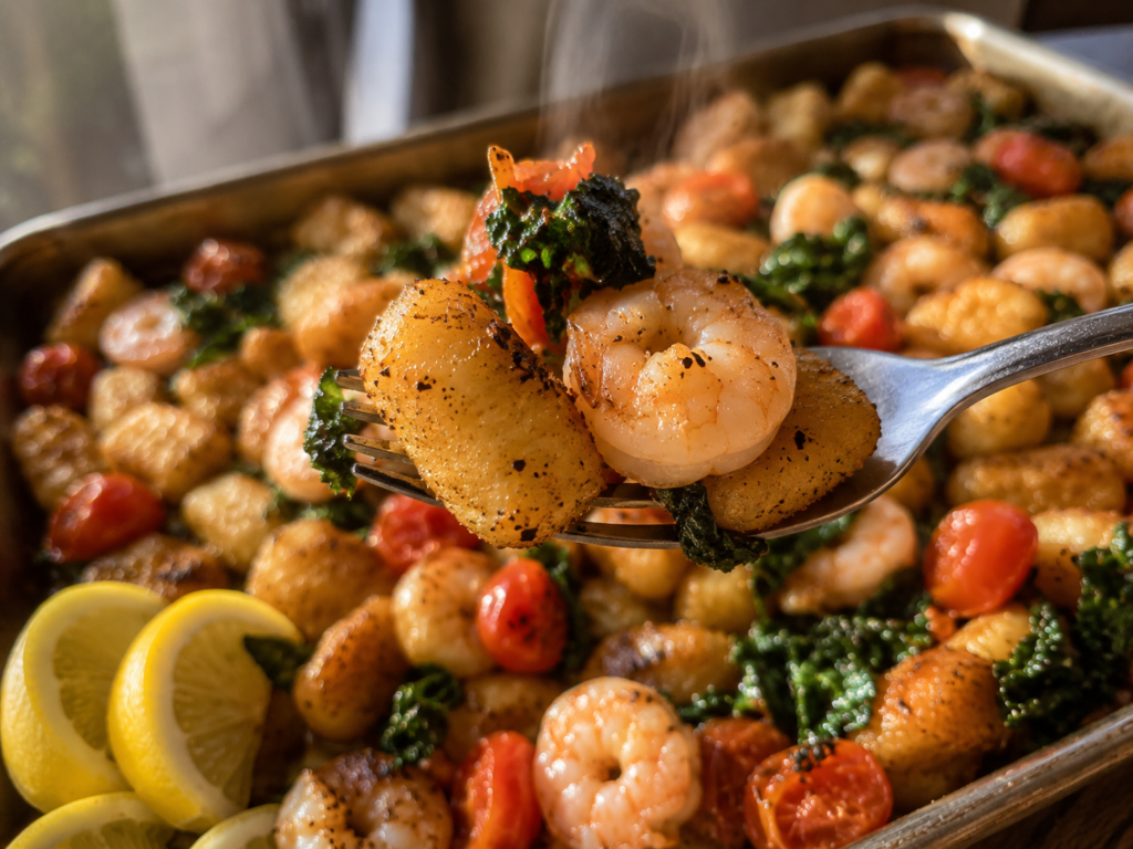 Perfect Sheet Pan Shrimp Gnocchi in 30 Minutes